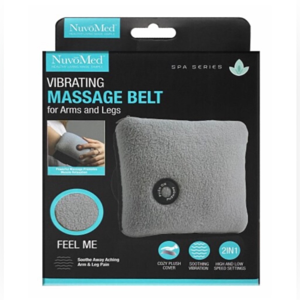 NWT  NUVOMED VIBRATING MASSAGE BELT FOR ARMS AND LEGS
